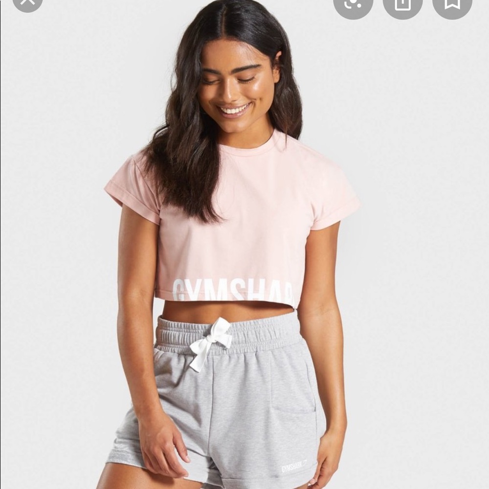 Gymshark fraction crop top